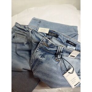 NWT Judy Blue Jeans 16W High Waist Wide Leg Cargo Pockets Button Woman's 16W NEW